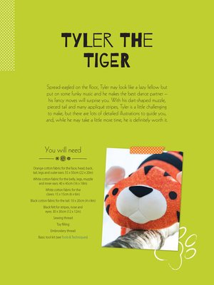 cover image of Tyler the Tiger Soft Toy Pattern